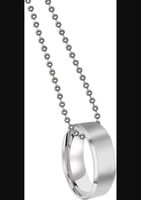 Picture of Fashionable Rounded Finger Ring & Chain Necklace-FashionAble Chain For Men - Black, , 