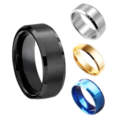 Picture of Titanium steel finger Ring for men