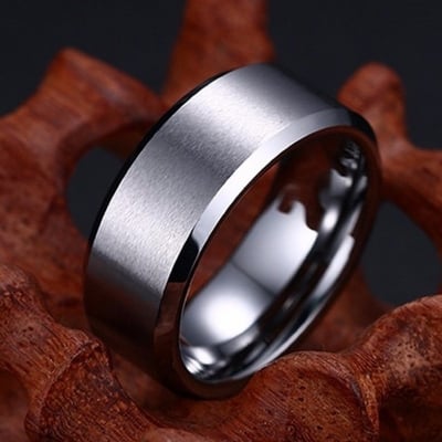 Picture of Simple men and women stainless steel creative Finger ring - Silver