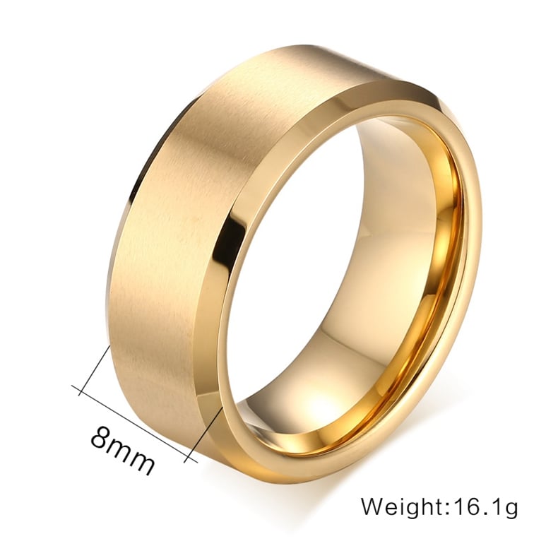 Picture of Titanium steel finger Ring for men - Gold