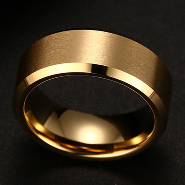 Picture of Titanium steel finger Ring for men - Gold
