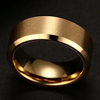 Picture of Titanium steel finger Ring for men - Gold
