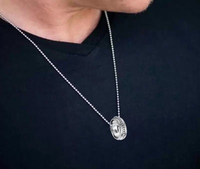 Picture of Stainless Steel Chain Necklace For Men- Finger Ring With Necklace