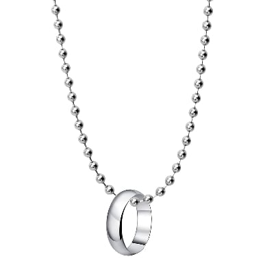 Picture of Stainless Steel Chain Necklace For Men- Finger Ring With Necklace