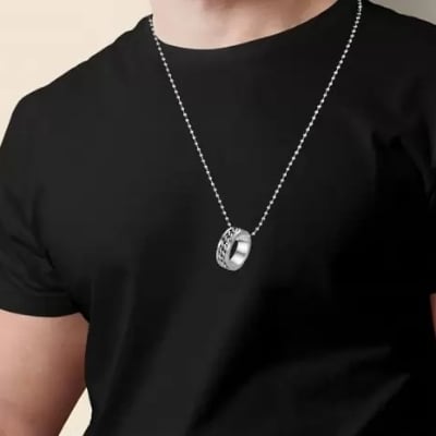 Picture of Stainless Steel Necklace Chain & Finger Ring Chain Rock Man
