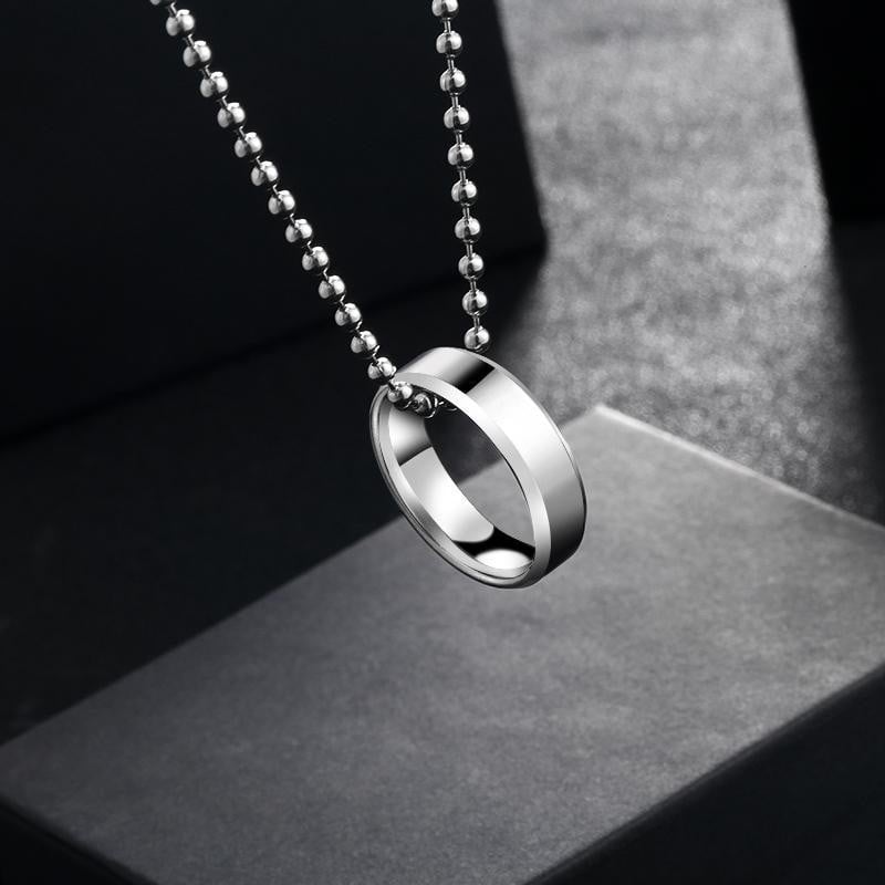 Picture of Fashionable Finger Ring With Necklace For Men- Man's Fashionable Ring & Chain