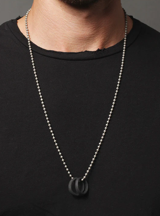 Picture of Fashionable Finger Ring With Necklace For Men- Man's Fashionable Ring & Chain