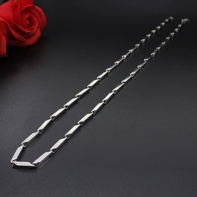 Picture of Men's Rice Chain - High Quality Stainless Steel - Silver