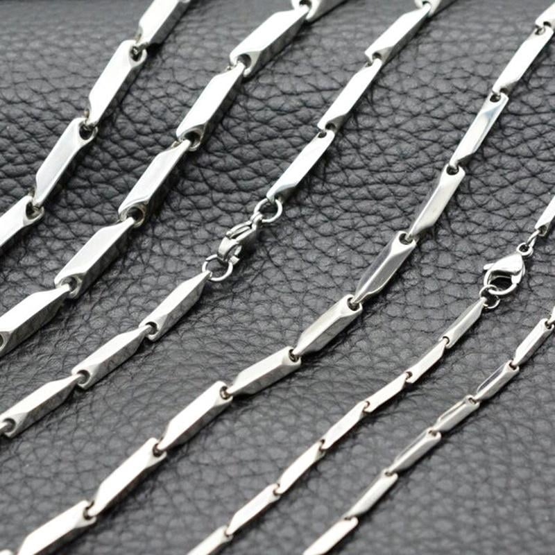 Picture of Men's Rice Chain - High Quality Stainless Steel - Silver