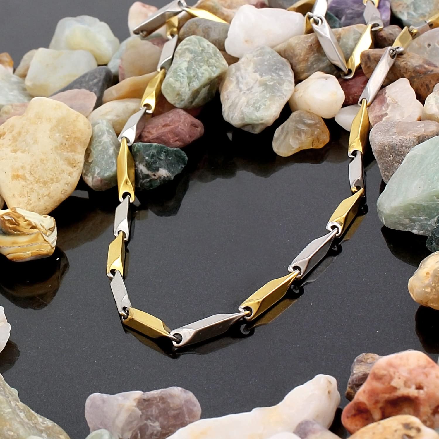 Picture of Rice Chain for Men and Boys Stainless Steel Chain
