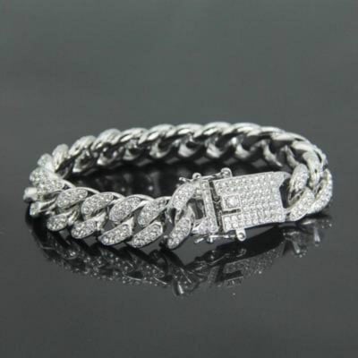 Picture of Silver Unique Bracelet for Men- Bracelet For Men-Chain Bracelet - Silver
