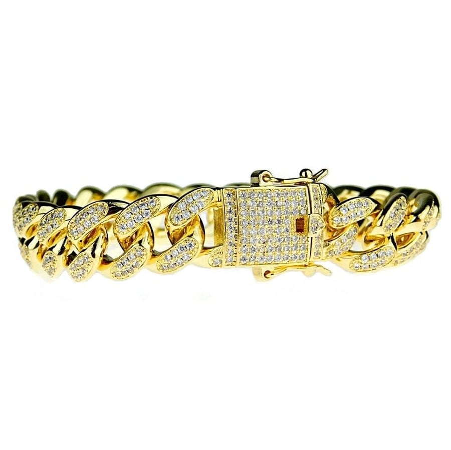 Picture of Silver Bracelet for Men-Fashionabl Chain Bracelet-Silve Bracelet - Gold