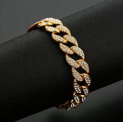 Picture of Men's Fashionabl Chain Bracelet- Fashion Chain Bracelet - Gold
