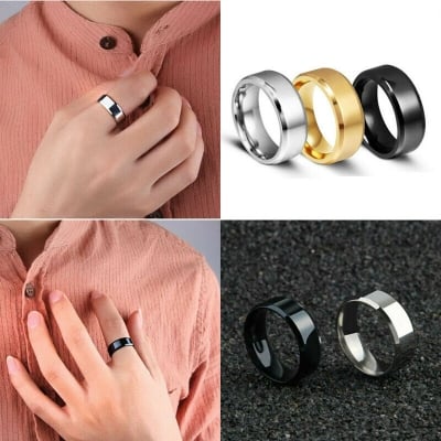 Picture of New fashion titanium steel type ring