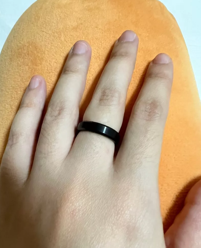 Picture of Titanium steel finger Ring for men - Black