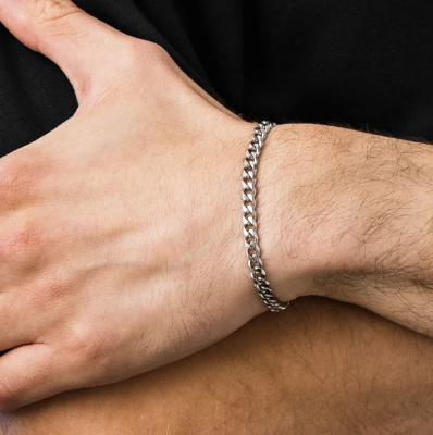 Picture of Men's Powerful Stainless Steel Bracelet-Bracelet For Men - Silver