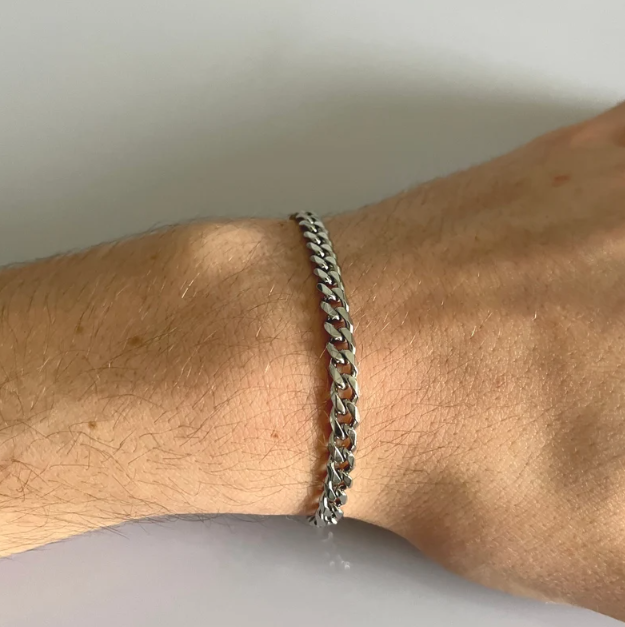 Picture of Men's Powerful Stainless Steel Bracelet-Bracelet For Men - Silver
