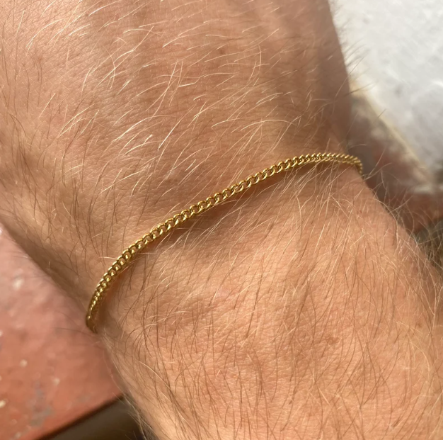 Picture of Men stylish Hip Hop Bracelet- New Fashion Bracelet - Gold