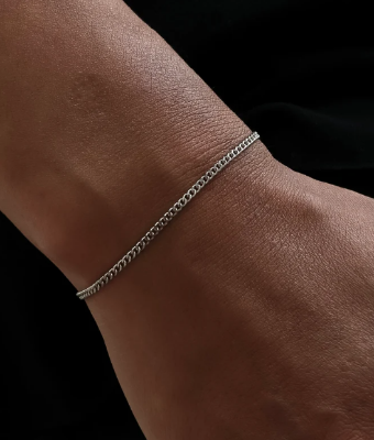 Picture of Men's Stainless Steel Chain Bracelet-Stylish Mens Bracelet - Silver