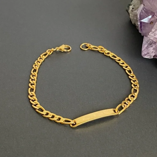 Picture of Unique Bracelet for Men-Chain Bracelet For Men - Gold