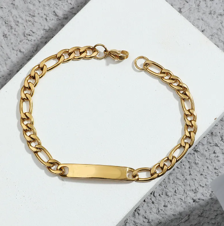 Picture of Unique Bracelet for Men-Chain Bracelet For Men - Gold