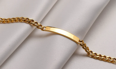 Picture of Stylish Bracelet -Powerful Stainless Steel- Fashion Chain Bracelet - Gold