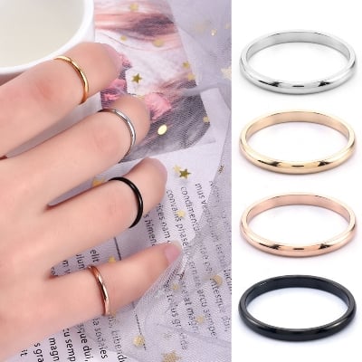 Picture of The Stainless Steel Band Finger Ring 2 mm