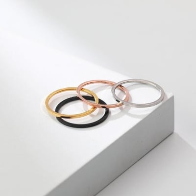 Picture of The Stainless Steel Band Finger Ring 2 mm
