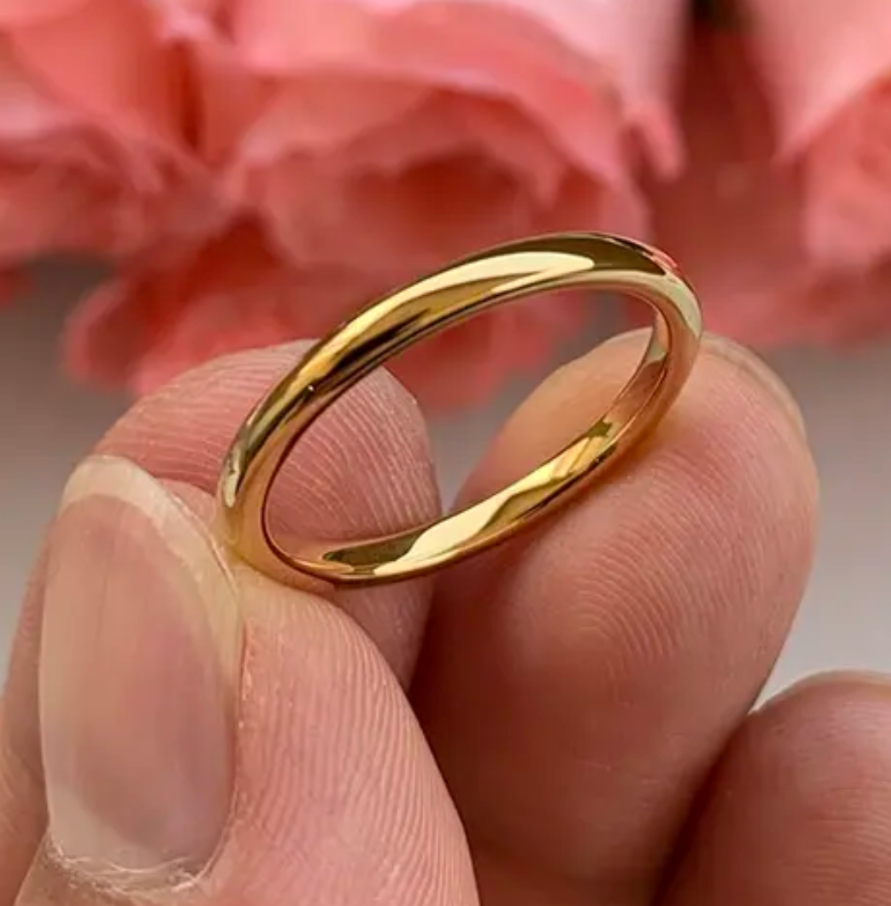 Picture of Unisex 2mm Multicolor Rainbow - Gold
