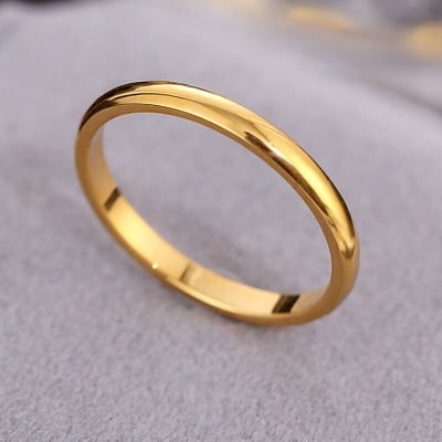 Picture of Unisex 2mm Multicolor Rainbow - Gold