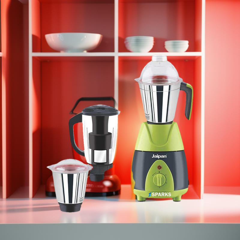 Picture of Jaipan Fruttica 1000 WATT 4 in 1 Mixer Grinder Multicolor