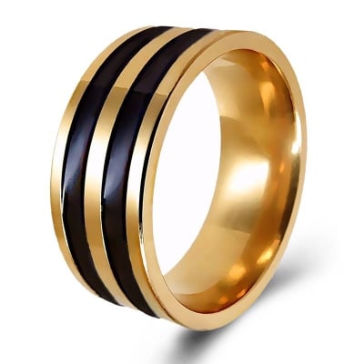 Picture of Stainless Chain Finger Ring- Steel Ring Finger - Finger Ring For Men - Gold