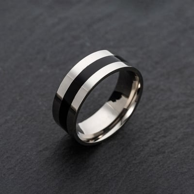 Picture of Stainless Chain Finger Ring- Steel Ring Finger - Finger Ring For Men
