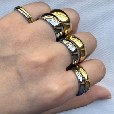 Picture of Lifestyle Stainless Steel Finger Ring For Men