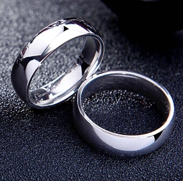 Picture of Steel Finger Ring- Fashionable Man's Finger Ring - Silver