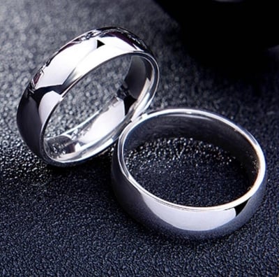 Picture of Steel Finger Ring- Fashionable Man's Finger Ring - Silver