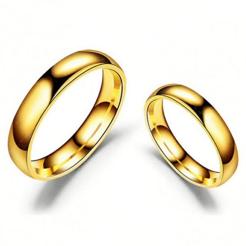 Picture of Stainless Steel Finger Ring For Men- Ring For Men - Gold