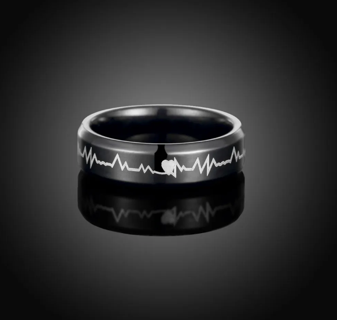 Picture of Finger Ring For Men- Stainless Steel Finger Ring For Men - Black