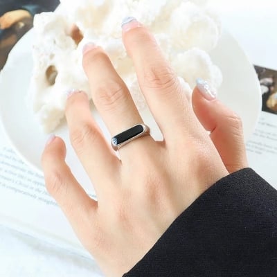 Picture of Fashionable New Finger Ring For Women- Finger Ring - Silver