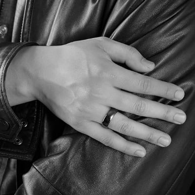 Picture of Men's Lifestyle Stainless Steel Finger Ring - Black