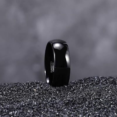 Picture of Men's Lifestyle Stainless Steel Finger Ring - Black