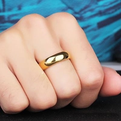 Picture of Men's Lifestyle Stainless Steel Finger Ring - Gold