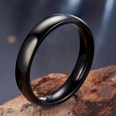 Picture of Stainless Steel Finger Ring For Men - Lifestyle - Black