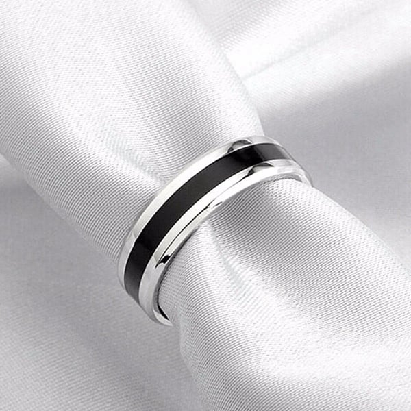 Picture of Men's Metal Ring- Stainless Steel Finger Ring - Silver