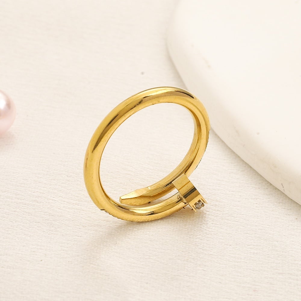 Picture of Unisex Stainless Steel Wide Comfort Fit Band Ring for Women And Men - Gold