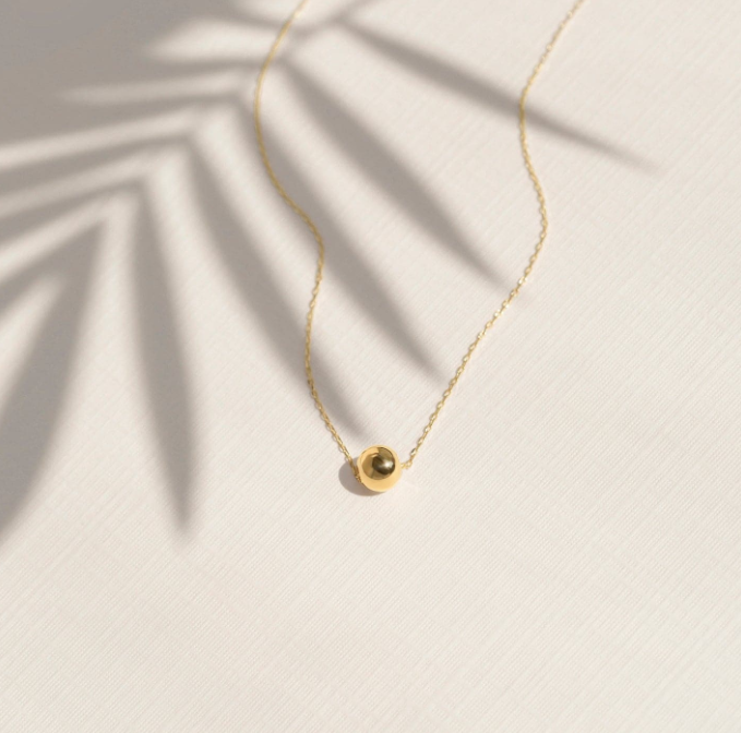 Picture of Fashionable Rounded Snake Chain Necklace-FashionAble Snake Chain - Gold