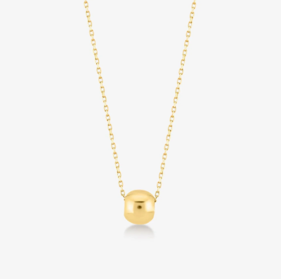 Picture of Fashionable Rounded Snake Chain Necklace-FashionAble Snake Chain - Gold