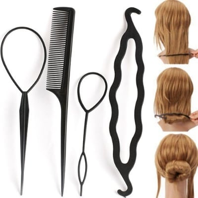 Picture of Very simple to make a beautiful style your Hair - Black