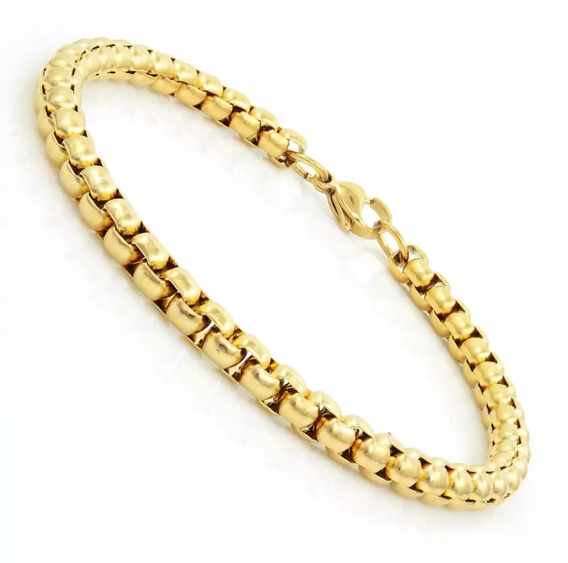 Picture of Men's Stainless Steel Bracelet-Stylish Mens Bracelet - Gold