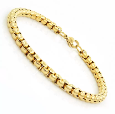 Picture of Men's Stainless Steel Bracelet-Stylish Mens Bracelet - Gold